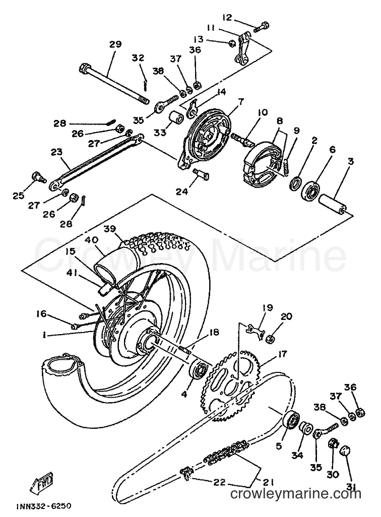 1986 Scooter DT50M - DT50M (1NN) [999] - REAR WHEEL