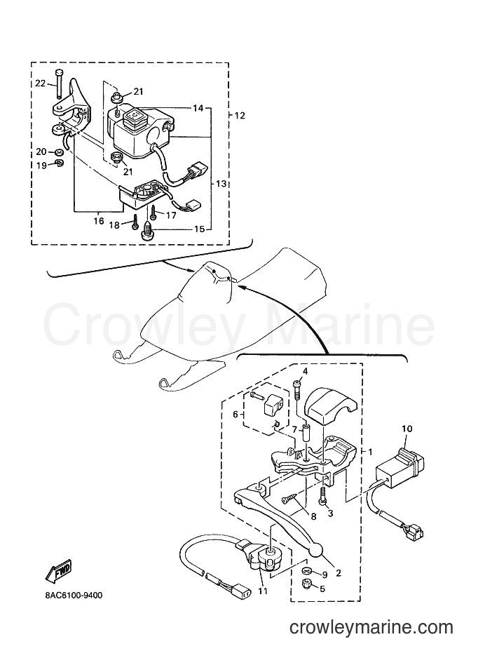 1999 Snowmobile VK540E-3 - VK540E-3 (8AC6) [030] - HANDLE SWITCH & LEVER
