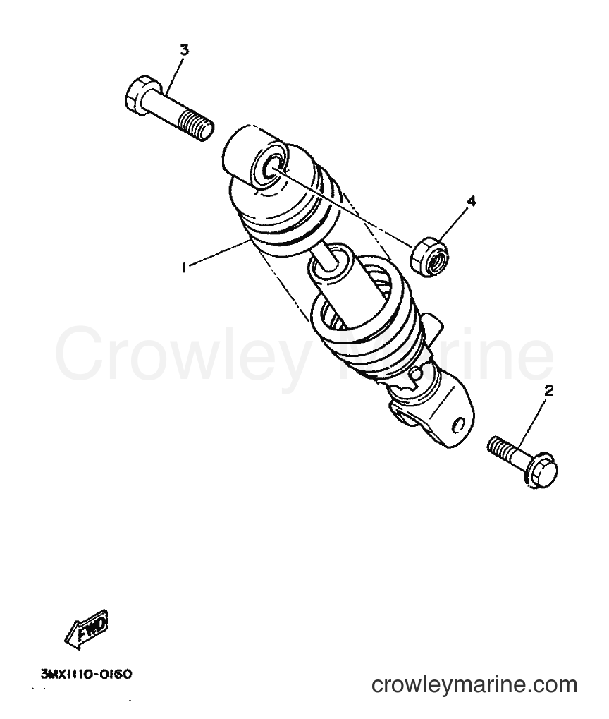 1990 Scooter CW50 - CW50 (3VL1) [999] - REAR SUSPENSION
