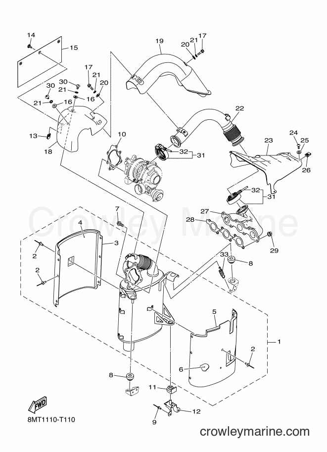 2018 Snowmobile SRS10LL - SRS10LL (8LY3) [010] - EXHAUST