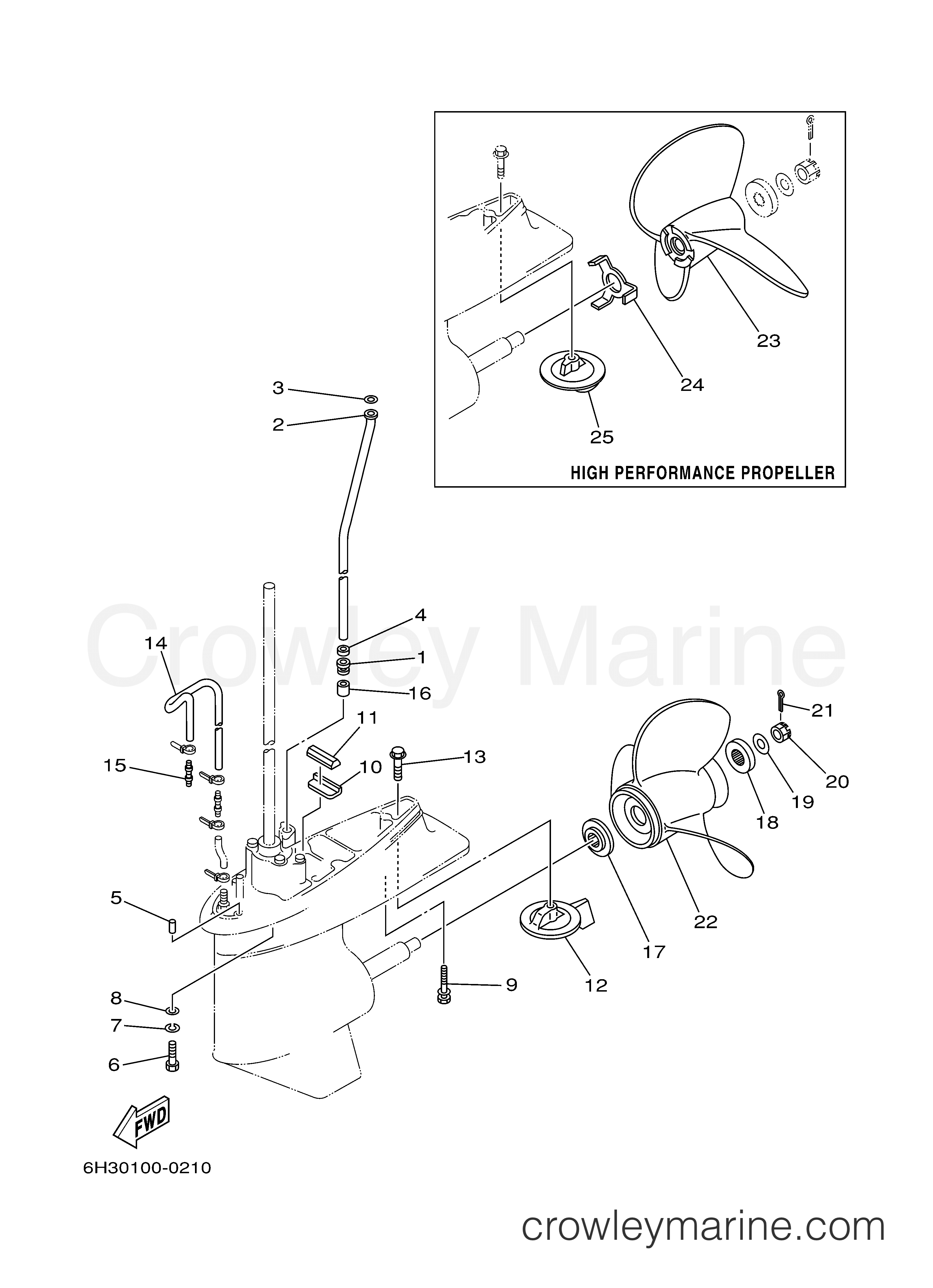 Yamaha Motors 70TLRY - LOWER CASING DRIVE 2