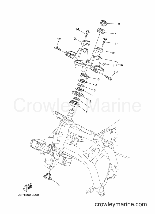 2013 Dirt Bike XT1200Z - XT1200Z (23PF) [010] - STEERING