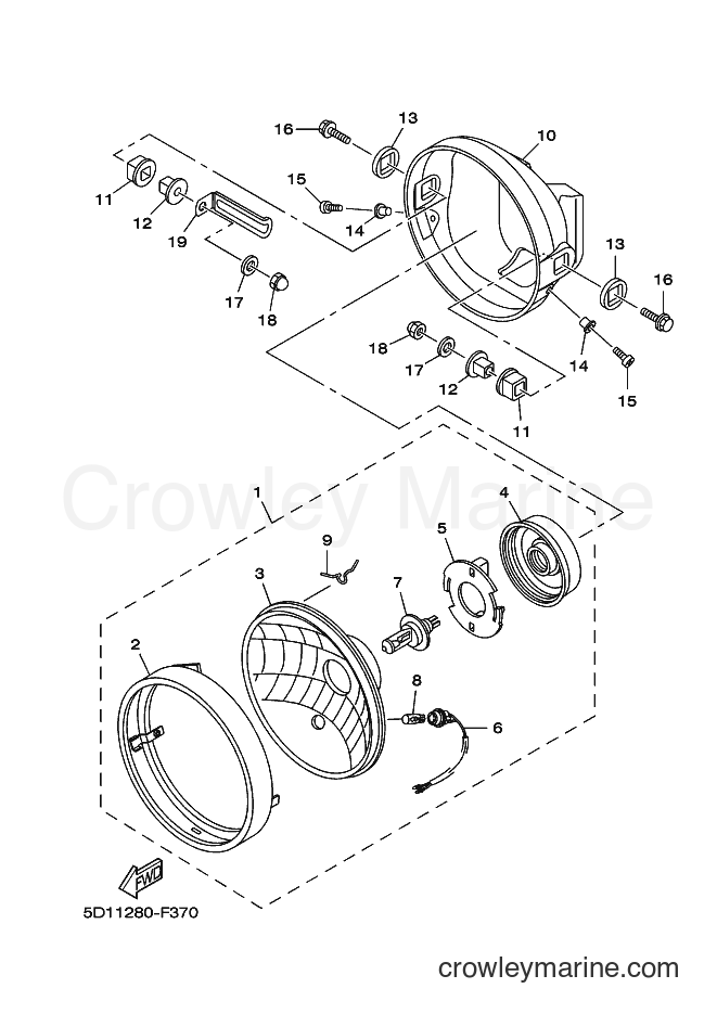 2011 Street Bike YBR250 - YBR250 (5D14) [010] - HEADLIGHT
