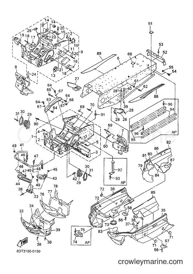 Yamaha Motors VT500 (8CY4) [020] - FRAME