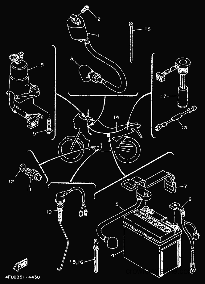 1995 Dirt Bike TDR125 - TDR125 (4GW3) [999] - ELECTRICAL 1