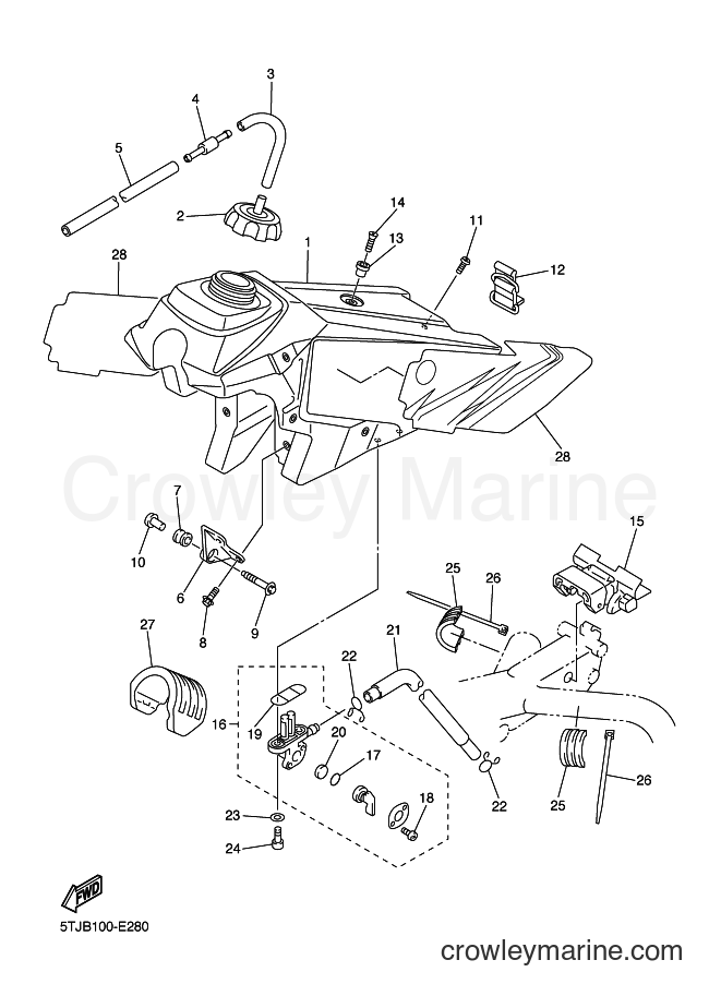 Yamaha Motors WR250F (5UMD) [020] - FUEL TANK