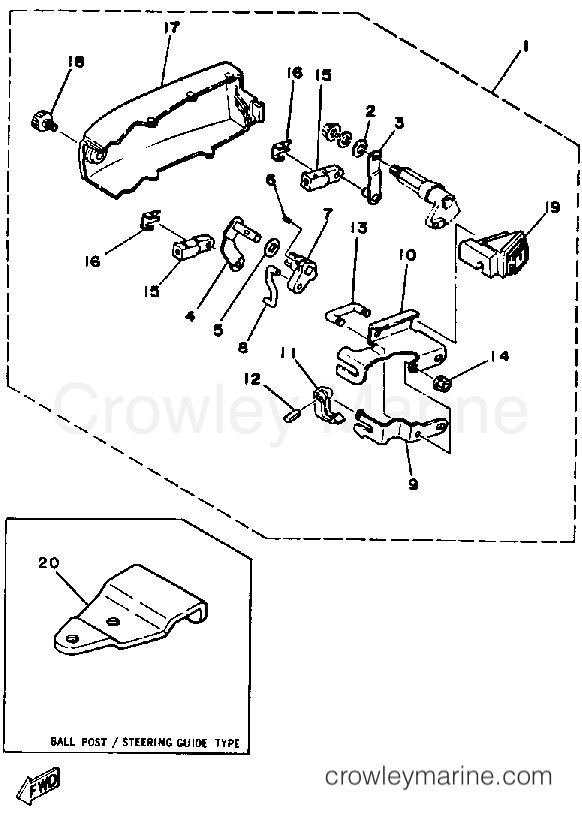 Yamaha Motors 30SH - REMOTE CONTROL ATTACHMENT