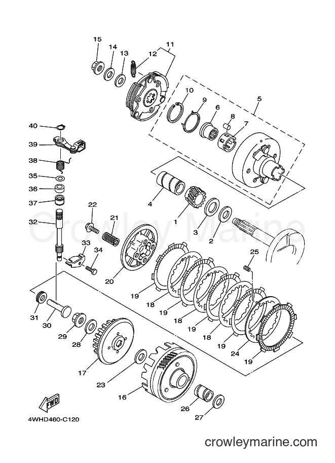 2004 Street Bike V110E - V110E (4WHD) [010] - CLUTCH
