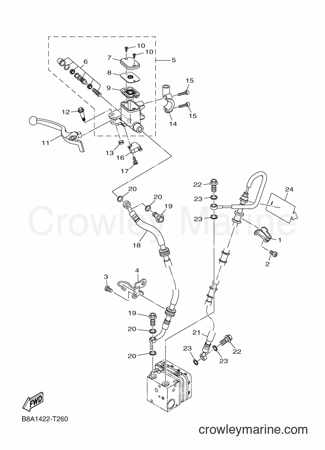 2018 Street Bike LTF125-A - LTF125-A (B8B2) [010] - FRONT MASTER CYLINDER 2