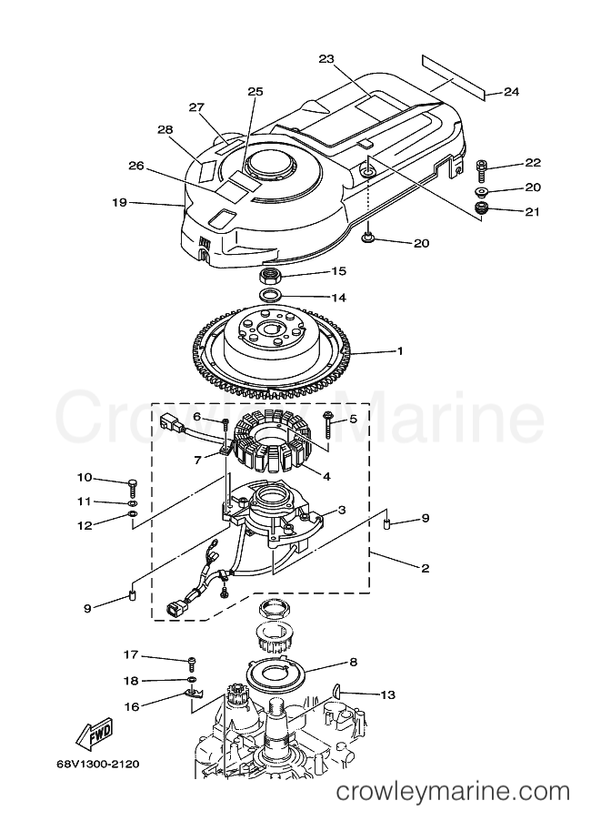 Yamaha Motors F115A (68V1) [030] - GENERATOR