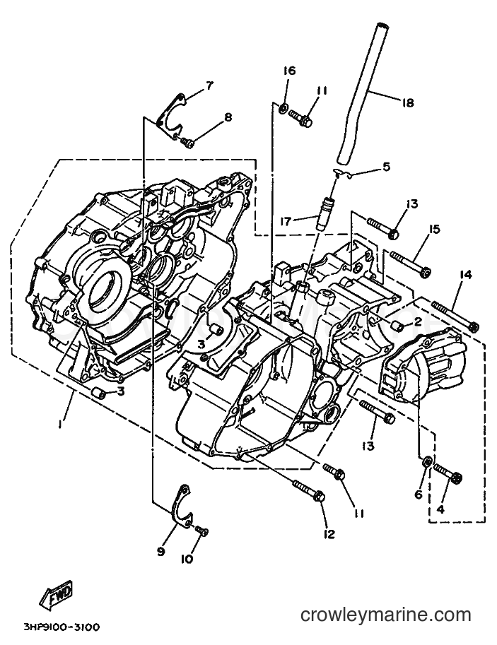 1997 ATV YFM350FWSP - YFM350FWSP (3HNV) [010] - CRANKCASE