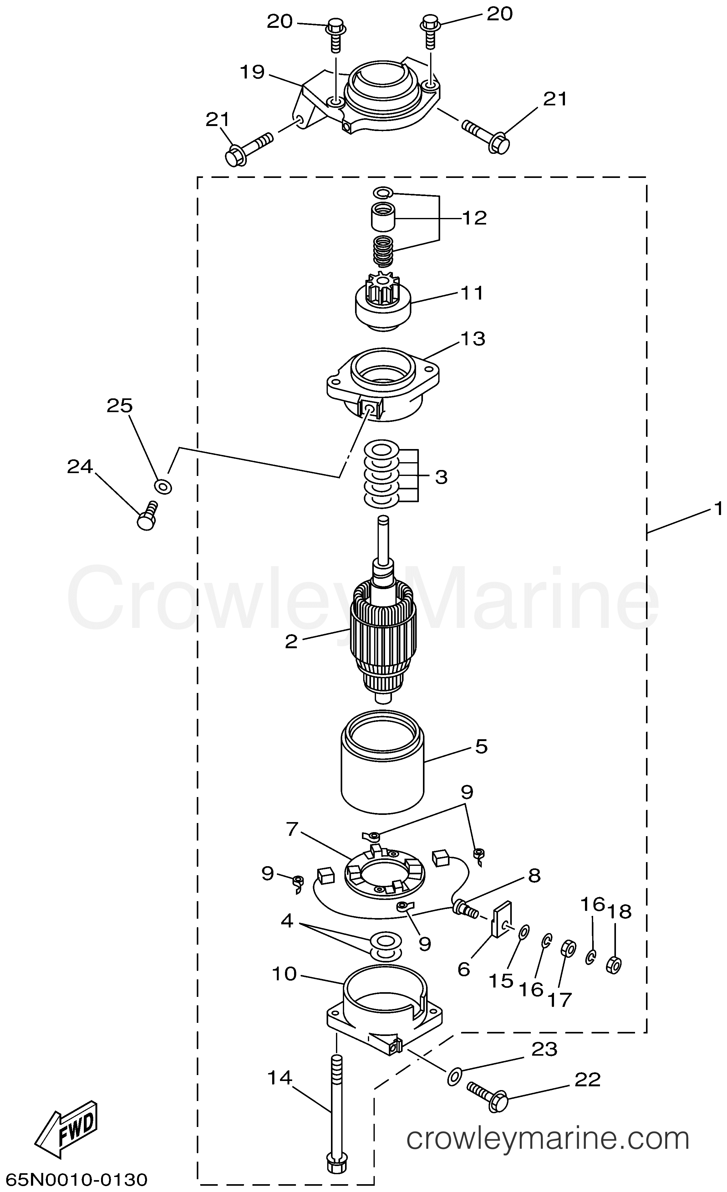 Yamaha Motors V150TLRA - STARTING MOTOR