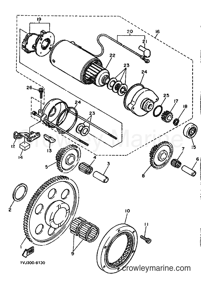 1987 Dirt Bike XT500Z - XT500Z (2RX) [999] - STARTER CLUTCH