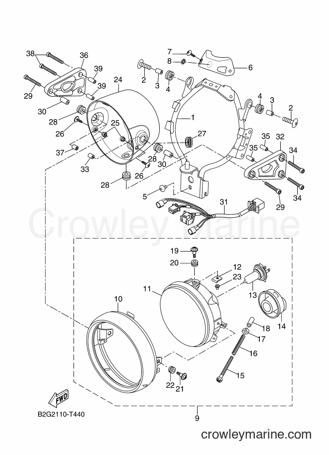 2018 Sport Bike XSR700(MTM690) - XSR700(MTM690) (B2G4) [010] - HEADLIGHT