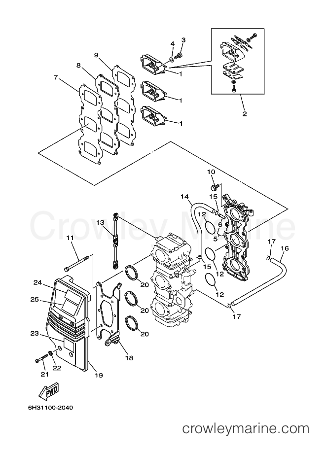 Yamaha Motors 60FETO (6H26) [120] - INTAKE