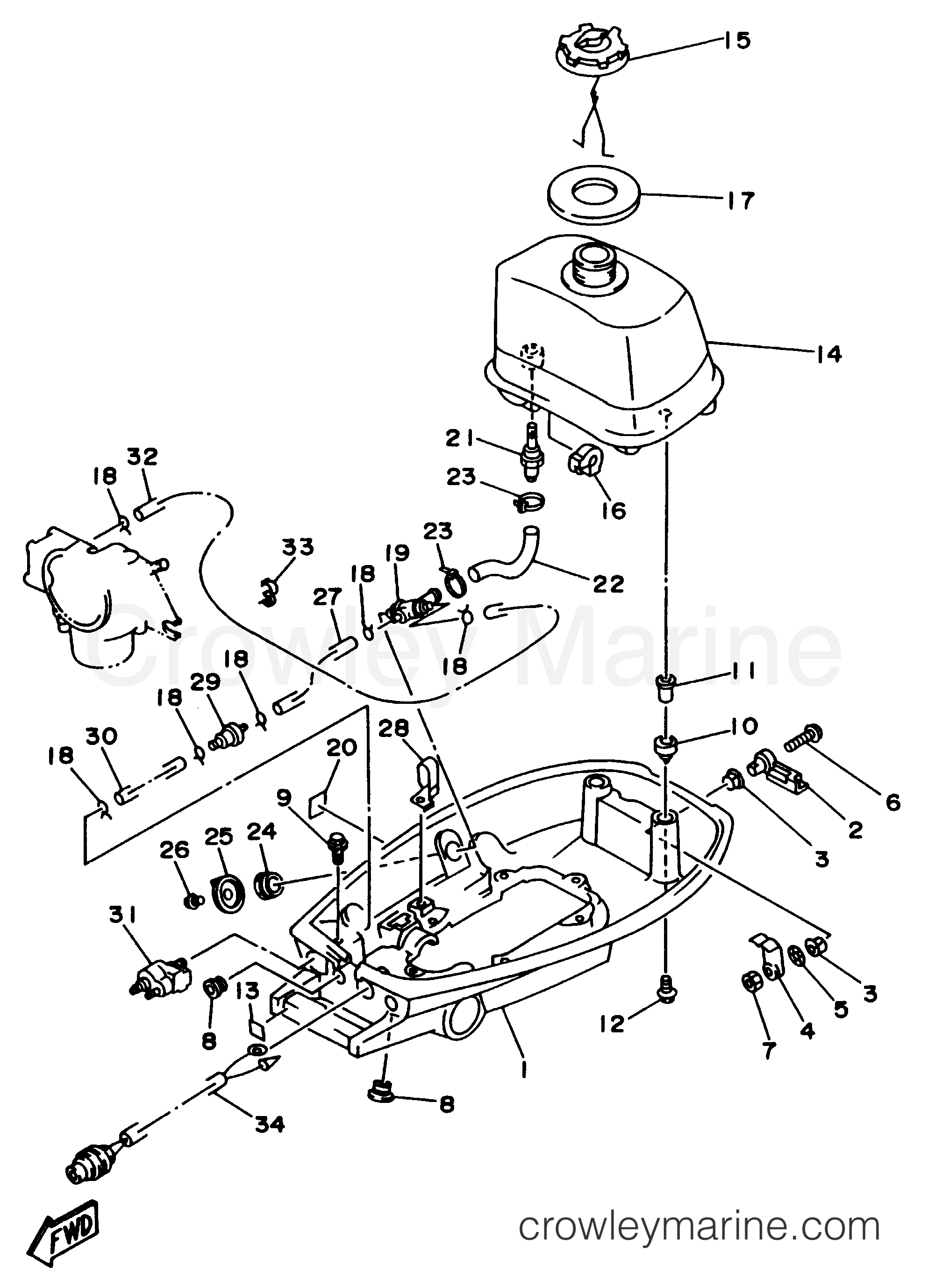 Yamaha Motors 5MLHW - BOTTOM COWLING
