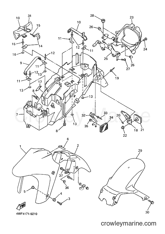 2000 Sport Bike YZF600R - YZF600R (4WF5) [010] - FENDER
