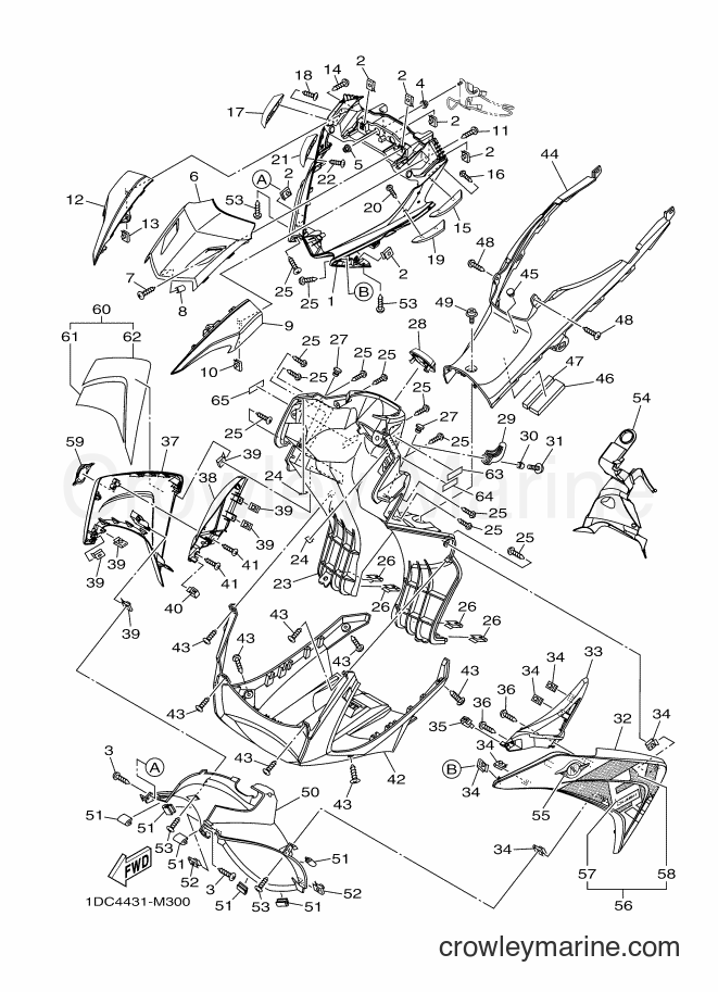 Yamaha Motors AT125FC (1DC4) [010] - LEG SHIELD