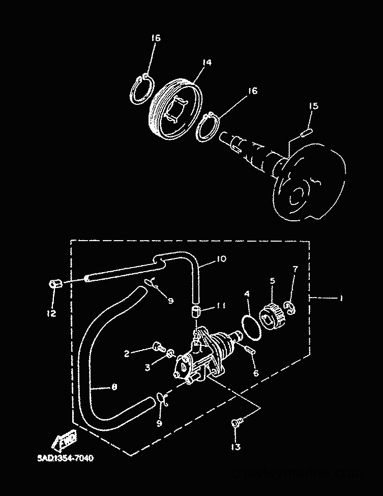 2001 Scooter YN50 - YN50 (5MR3) [010] - OIL PUMP