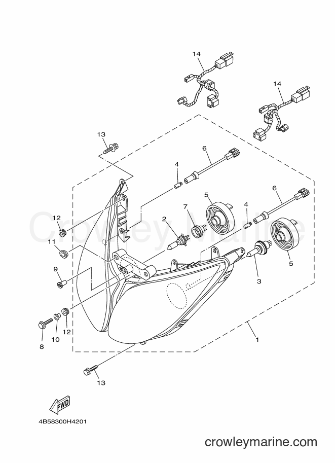 Yamaha Motors XP500A (4B59) [060] - HEADLIGHT
