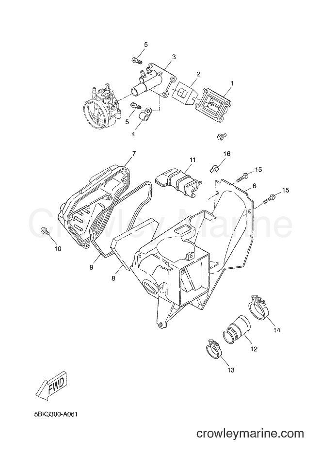 2002 Scooter DT50R - DT50R (5BK3) [020] - INTAKE