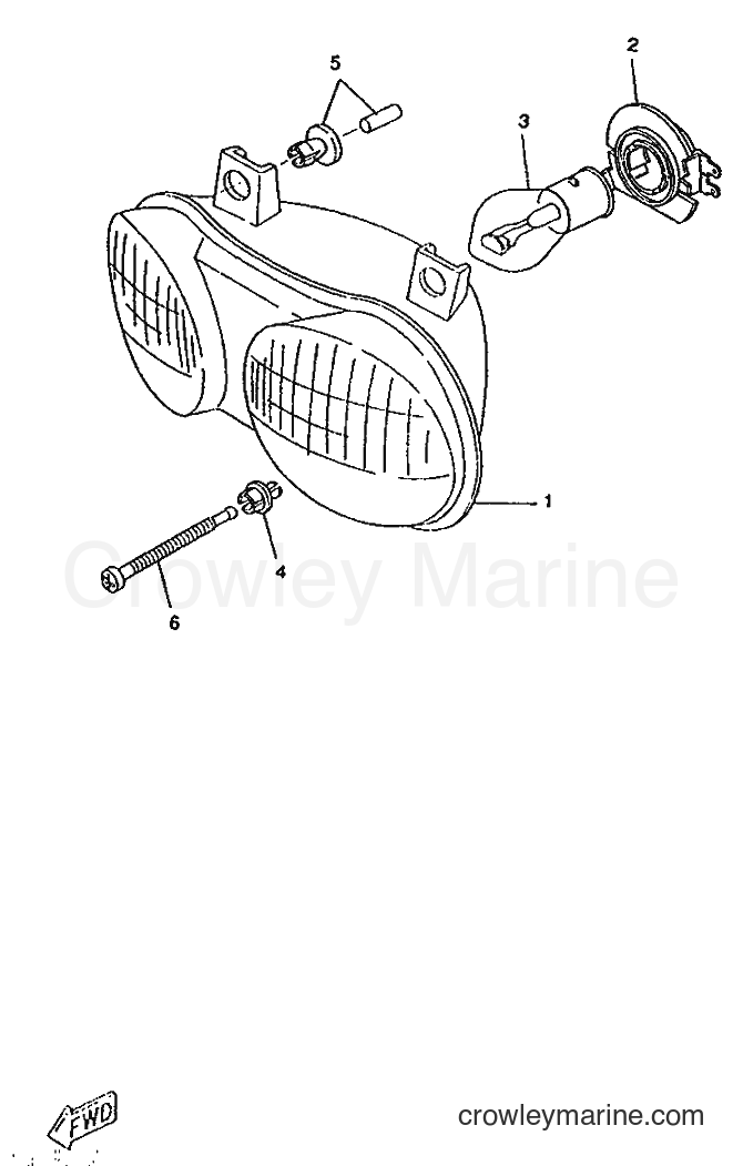 1995 Scooter CW50RS - CW50RS (4TD3) [999] - FARO DELANTERO