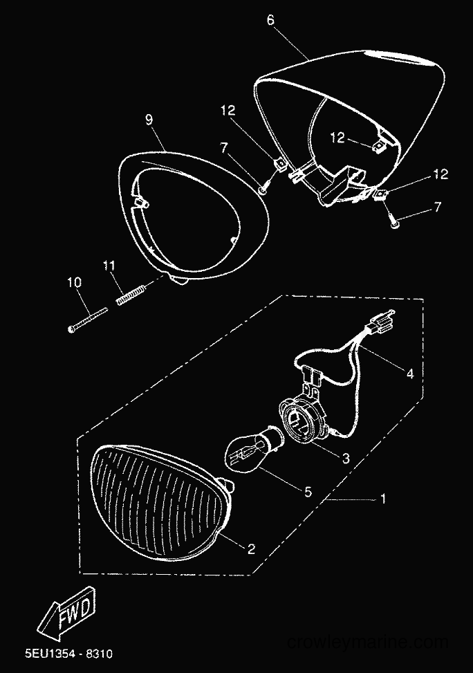 2000 Scooter YH50 - YH50 (5FV3) [010] - SCHEINWERFER