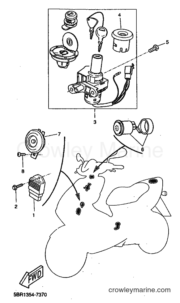 1999 Scooter YQ50 - YQ50 (5HE8) [010] - ELECTRICAL 1
