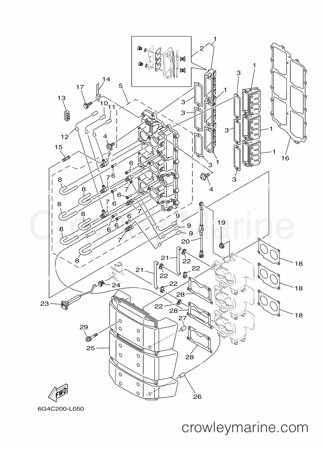 Yamaha Motors 200AETX (60HC) [210] - INTAKE