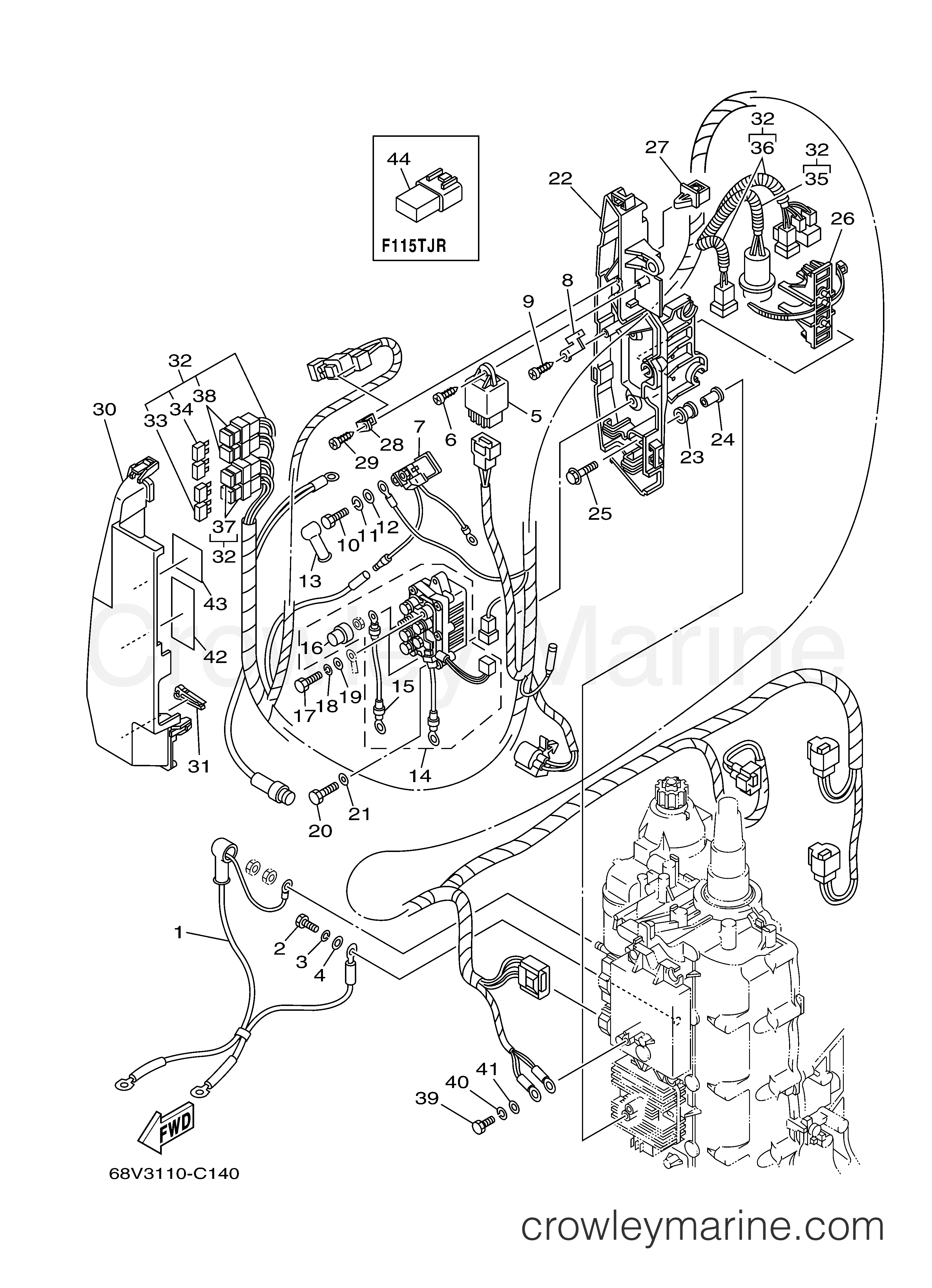 Yamaha Motors F115TJRC - ELECTRICAL 2