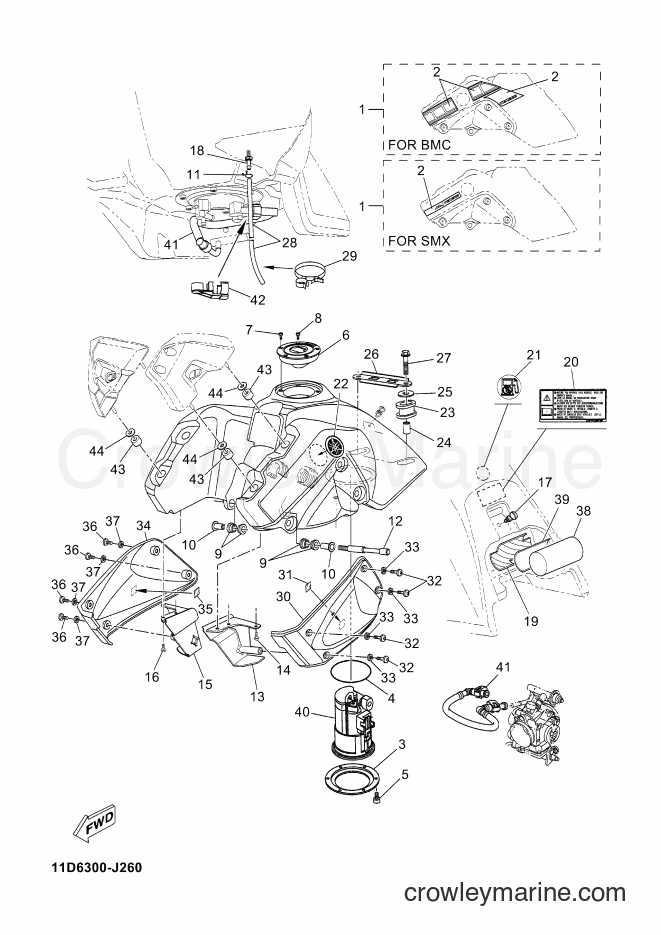 Yamaha Motors XT660Z (11D6) [010] - FUEL TANK