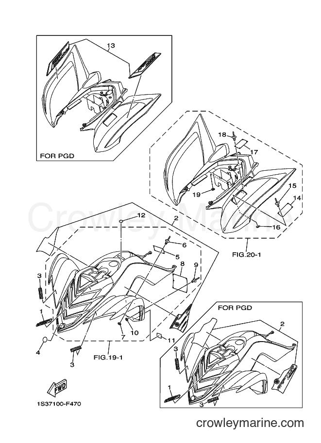 2007 ATV YFM700R - YFM700R (1S38) [010] - EMBLEM & LABEL 3