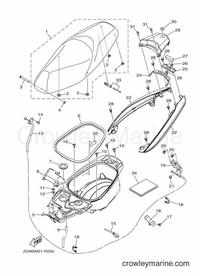 Yamaha Motors MW125A (2CMS) [020] - SEAT