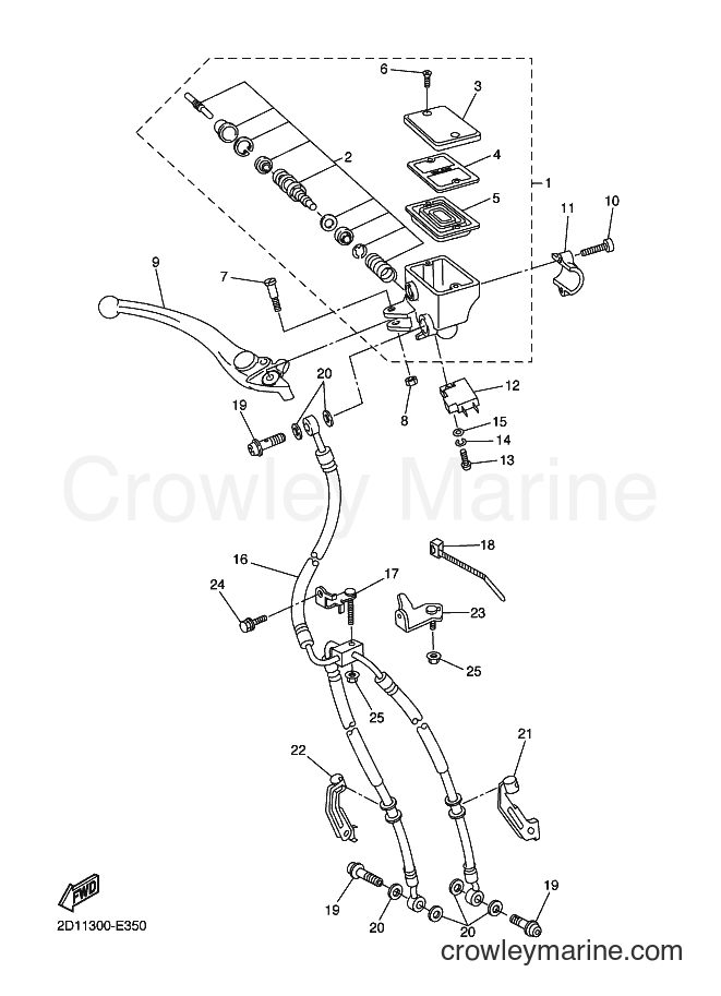 2007 Street Bike FZ1-N - FZ1-N (2D18) [010] - FRONT MASTER CYLINDER