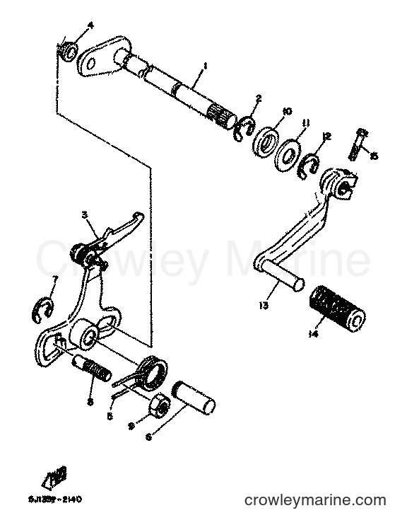 1983 Scooter DT80MX - DT80MX (36N) [999] - SHIFT SHAFT