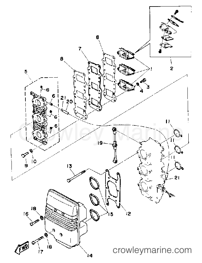 Yamaha Motors 50ELRP - INTAKE