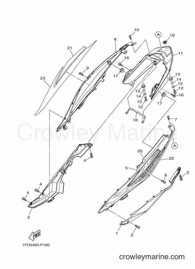 2015 Scooter T115FLE - T115FLE (1FD7) [010] - SIDE COVER