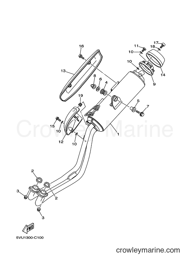 2006 Scooter XP500A - XP500A (5VUB) [050] - EXHAUST