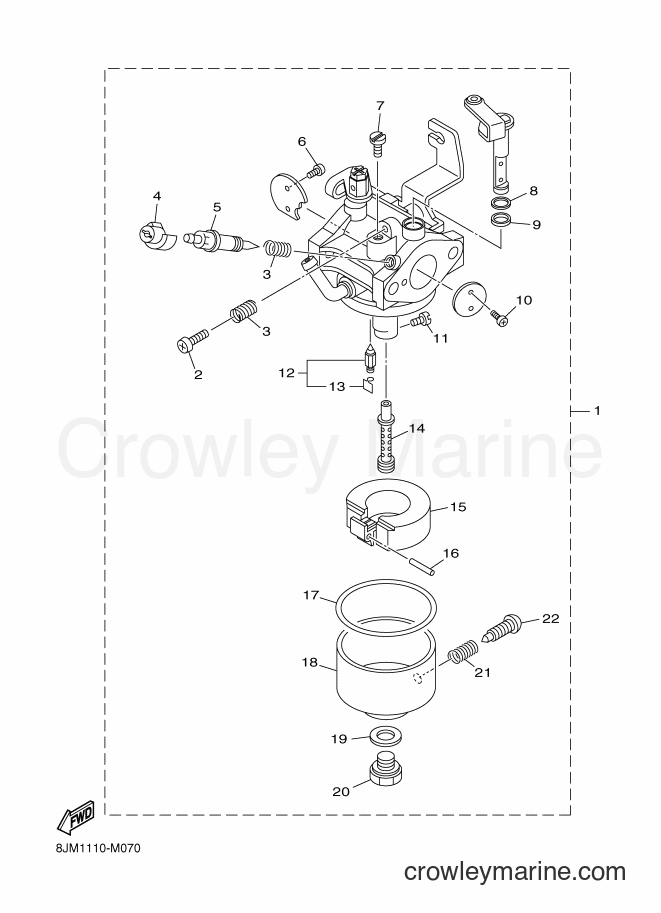 2013 Snowmobile SRX120 - SRX120 (8JM1) [010] - CARBURETOR