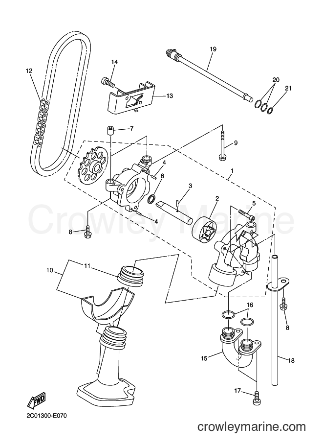 Yamaha Motors YZF-R6 (1JSF) [010] - OIL PUMP