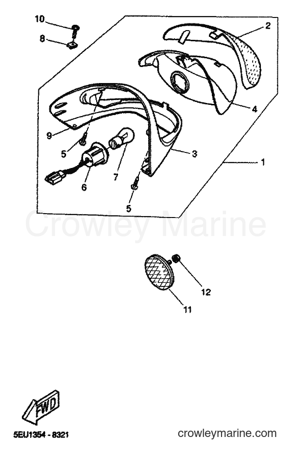 2001 Scooter YH50 - YH50 (5JB6) [040] - TAILLIGHT