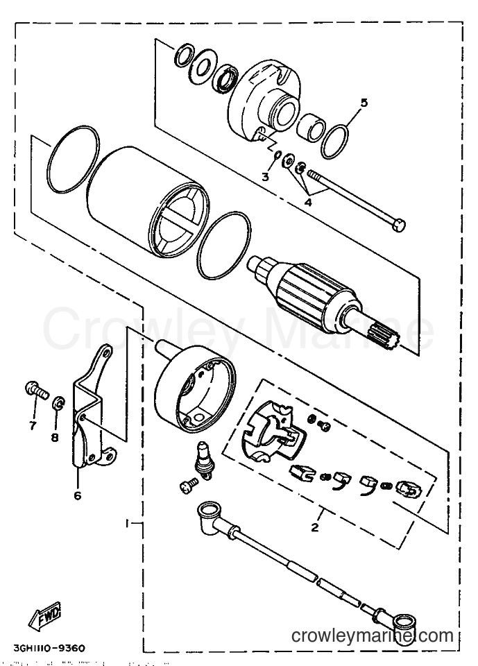 1989 ATV YFM250 - YFM250 (3GH2) [050] - STARTING MOTOR