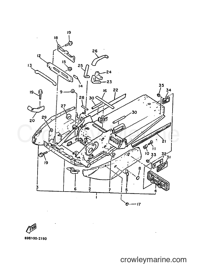 Yamaha Motors BR250 (89B1) [020] - FRAME