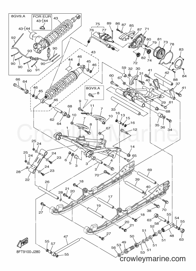2010 Snowmobile RX10ST - RX10ST (8FT9) [020] - TRACK SUSPENSION 2