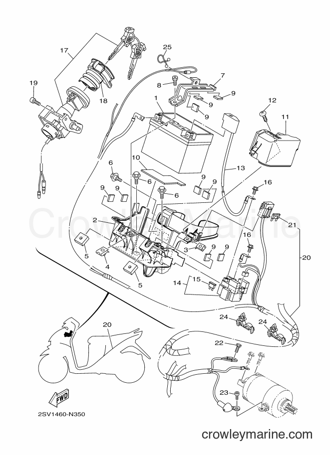 2014 Scooter AL125FX - AL125FX (2SVA) [010] - ELECTRICAL 1