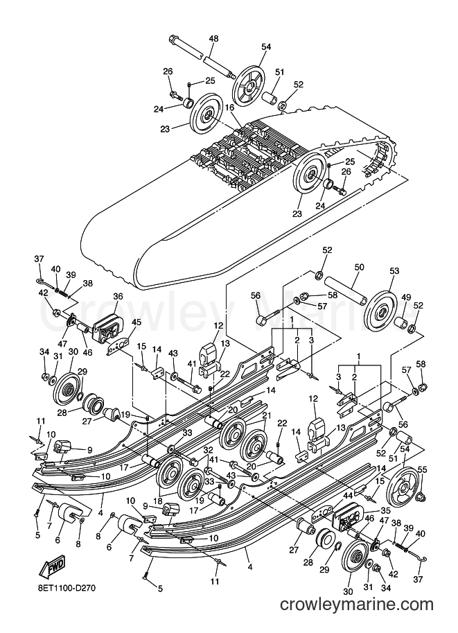2005 Snowmobile RS10VT - RS10VT (8ET2) [010] - TRACK SUSPENSION 1