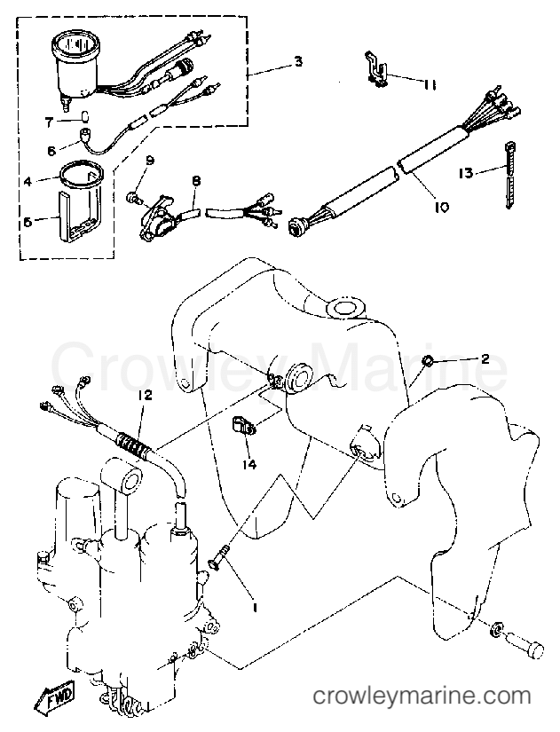Yamaha Motors P50TLRQ - BRACKET 2