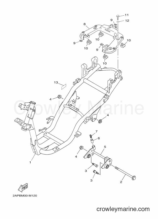 Yamaha Motors YN50 (2APJ) [010] - FRAME