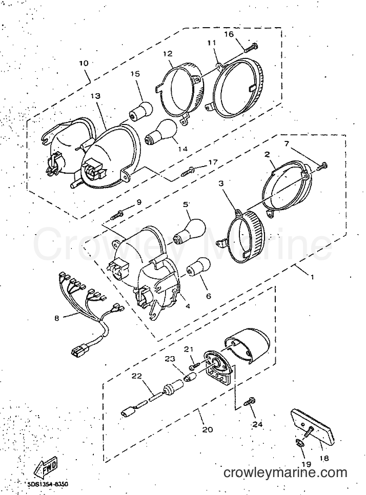 1998 Scooter YP125E - YP125E (5DS8) [010] - TAILLIGHT