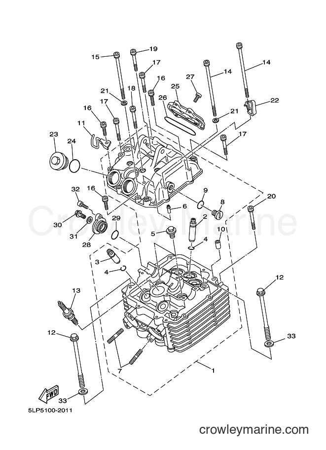 2003 ATV YFM660R - YFM660R (5LP9) [030] - CYLINDER HEAD